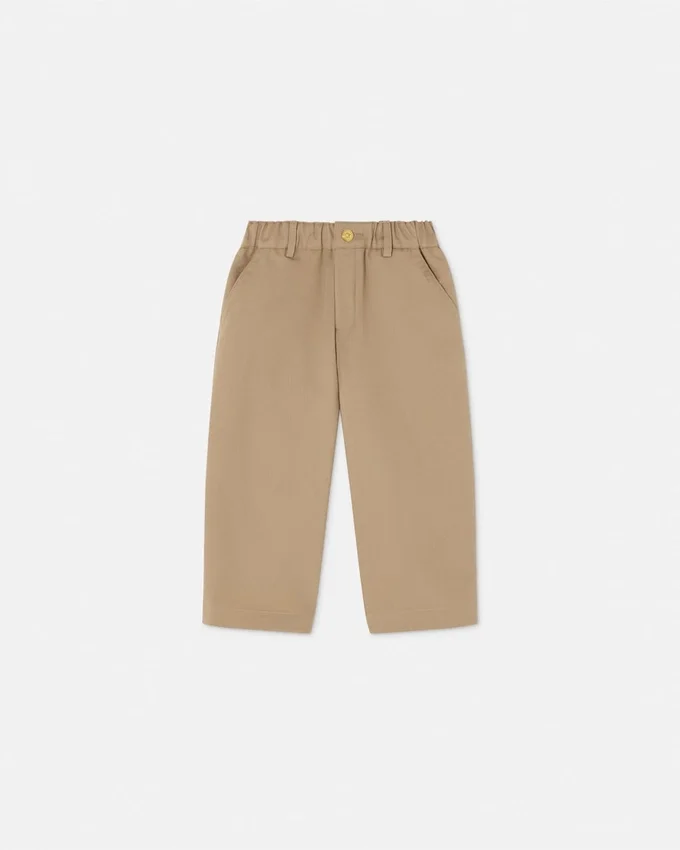 Pantalones cargo de gabardina de algodón para niño Pantalones cargo de gabardina de algodón para niño