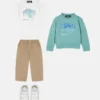 Pantalones cargo de gabardina de algodón para niño Pantalones cargo de gabardina de algodón para niño
