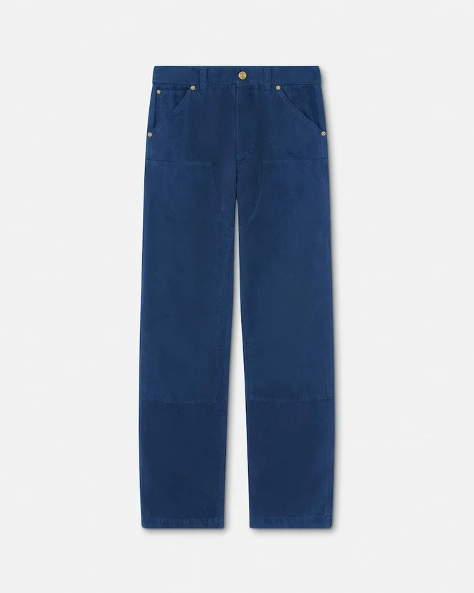 Pantalones carpintero de lona sobreteñida Pantalones carpintero de lona sobreteñida