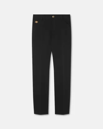 Pantalones chinos de gabardina de algodón