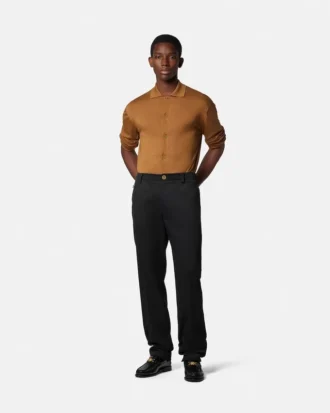 Pantalones chinos de gabardina de algodón