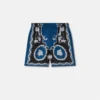 Pantalones cortos ajustados de sarga de seda estampada