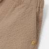 Pantalones cortos bordados de algodón seersucker para niño Pantalones cortos bordados de algodón seersucker para niño