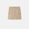 Pantalones cortos cargo de gabardina