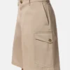 Pantalones cortos cargo de gabardina