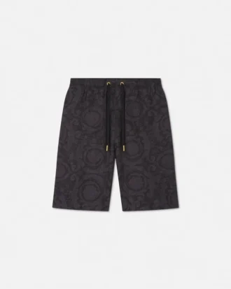 Pantalones cortos de cambray jacquard Barocco