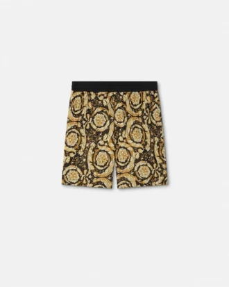 Pantalones cortos de chándal con jacquard Barocco
