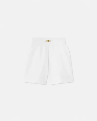 Pantalones cortos de chándal de jersey de algodón bordados para niño