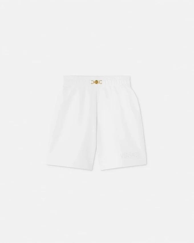 Pantalones cortos de chándal de jersey de algodón bordados para niño Pantalones cortos de chándal de jersey de algodón bordados para niño