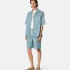 Pantalones cortos de denim jacquard Barocco Pantalones cortos de denim jacquard Barocco