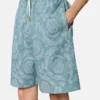 Pantalones cortos de denim jacquard Barocco Pantalones cortos de denim jacquard Barocco