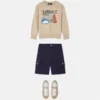 Pantalones cortos de popelín de algodón para niño Pantalones cortos de popelín de algodón para niño
