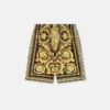 Pantalones cortos de sarga de seda estampados