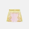 Pantalones cortos de sarga de seda estampados Pantalones cortos de sarga de seda estampados