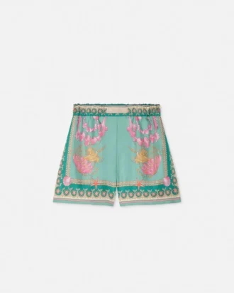 Pantalones cortos de seda Barocco Silk