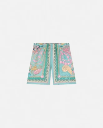 Pantalones cortos de seda Barocco Silk para niño