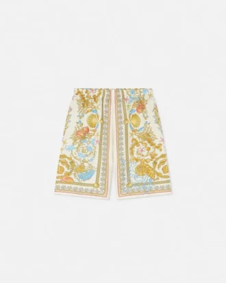 Pantalones cortos de seda Barocco Silk para niño
