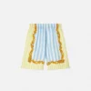 Pantalones cortos de seda con rayas Barocco Silk para niño Pantalones cortos de seda con rayas Barocco Silk para niño