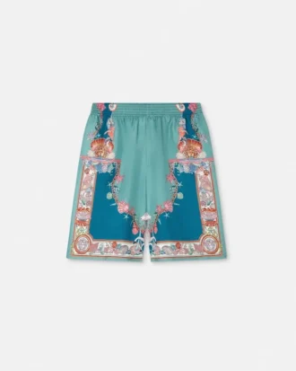 Pantalones cortos de seda Coral Theatre
