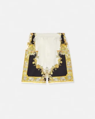 Pantalones cortos de seda Coral Theatre