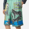 Pantalones cortos de seda Versace Safari