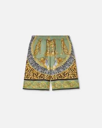 Pantalones cortos de seda Wild Cats