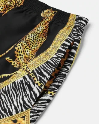 Pantalones cortos de seda Wild Cats