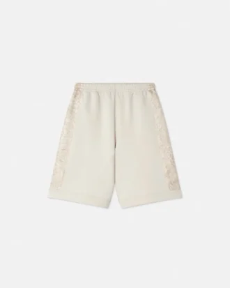 Pantalones cortos deportivos estampados para niño con costura milanesa