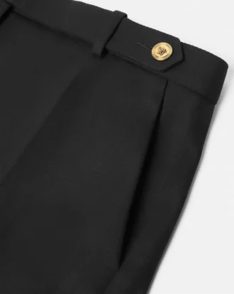 Pantalones cortos masculinos de gabardina