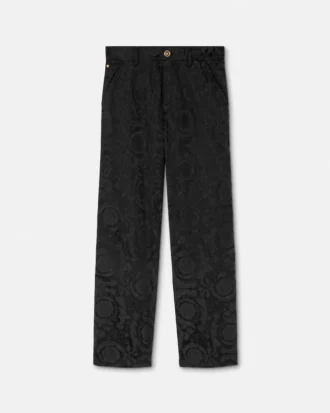 Pantalones de carpintero de algodón jacquard