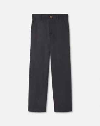 Pantalones de carpintero de lana Mouliné
