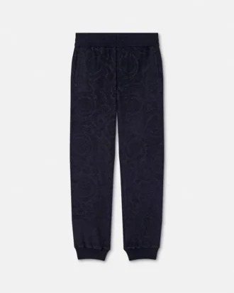 Pantalones de chándal de felpa con jacquard Barocco