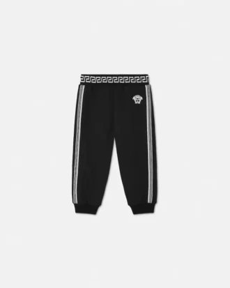 Pantalones de chándal de jersey de algodón bordados para niño