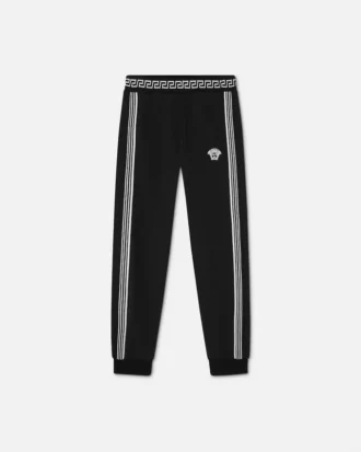 Pantalones de chándal de jersey de algodón bordados para niño