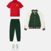 Pantalones de chándal de jersey de algodón bordados para niño Pantalones de chándal de jersey de algodón bordados para niño