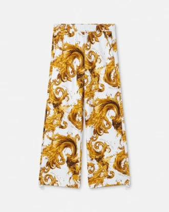 Pantalones de chándal de jersey de algodón estampados Pantalones de chándal de jersey de algodón estampados