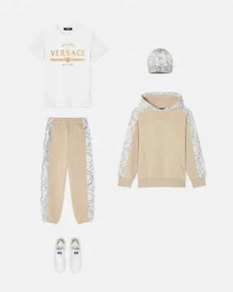 Sudadera con capucha estampada de jersey de algodón para niño