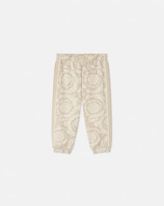 Pantalones de chándal de jersey de algodón jacquard para niño
