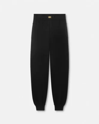 Pantalones de chándal de punto de cachemira y algodón
