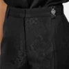 Pantalones de mezcla de lana con jacquard de pitón Pantalones de mezcla de lana con jacquard de pitón