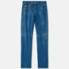 Pantalones de piel desgastada Pantalones de piel desgastada