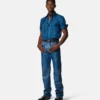 Pantalones de piel desgastada Pantalones de piel desgastada