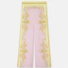 Pantalones de sarga de seda estampados Pantalones de sarga de seda estampados