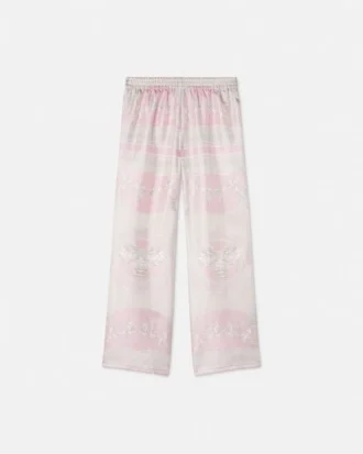 Pantalones de sarga de seda estampados para niño