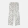 Pantalones de sarga de seda estampados para niño Pantalones de sarga de seda estampados para niño