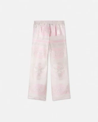 Pantalones de sarga de seda estampados para niño
