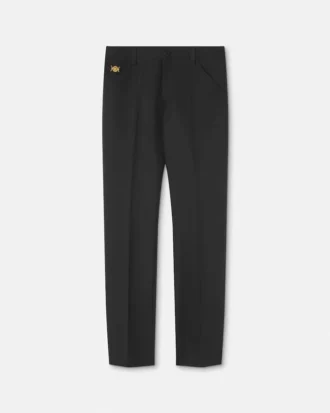 Pantalones formales de lana de caballería