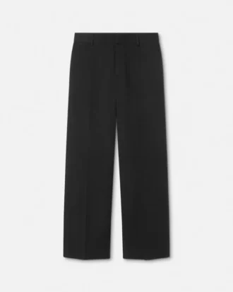 Pantalones formales de sarga de lana