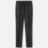 Pantalones formales slim de jacquard de lana y viscosa Pantalones formales slim de jacquard de lana y viscosa