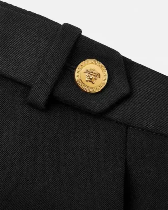 Pantalones holgados de gabardina de cintura baja